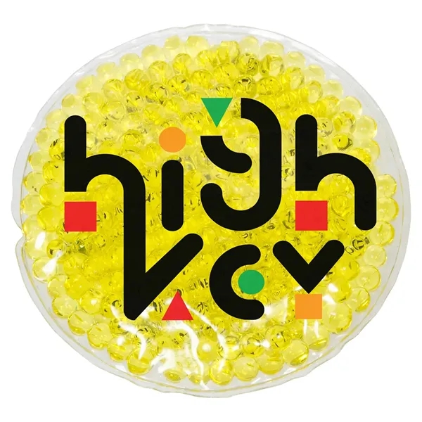 Medium Yellow color option for Full Color Round Aqua Pearls™ Hot/Cold Pack