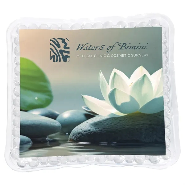 Clear color option for Full Color Square Aqua Pearls™ Hot/Cold Pack