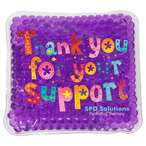 Medium Purple color option for Full Color Square Aqua Pearls™ Hot/Cold Pack