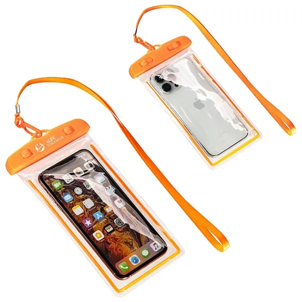 Medium Orange color option for Best Buddy Tools® Coral Ipx8 Waterproof Tpu Phone Pouch
