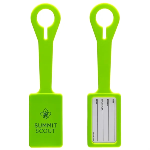 Light Green color option for Silicone Luggage Tag