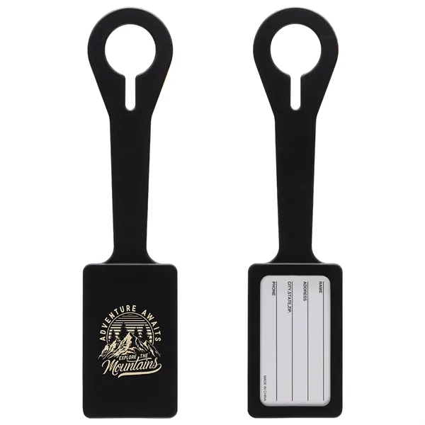 Medium Black color option for Silicone Luggage Tag