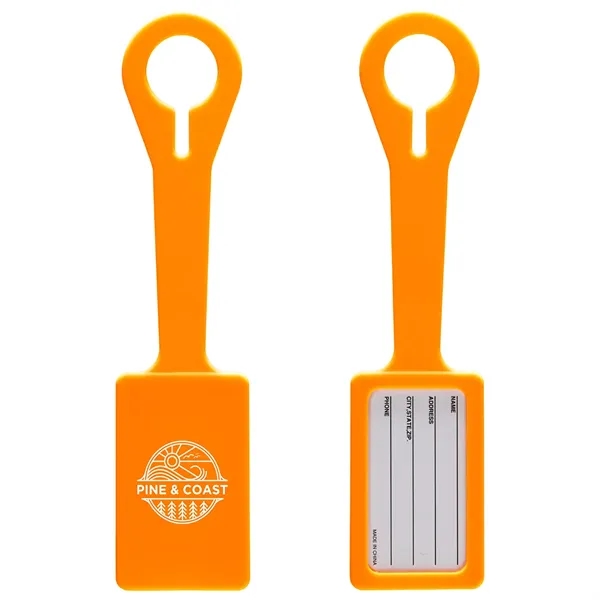 Medium Orange color option for Silicone Luggage Tag