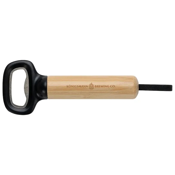 Medium Black color option for Pop Top Bamboo Bottle Opener