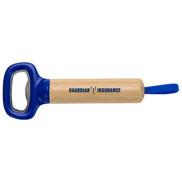 Medium Blue color option for Pop Top Bamboo Bottle Opener