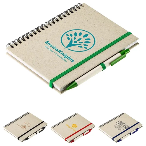 Main photo of Prairie Fragrant Grass Recycled Spiral Notebook With Pen