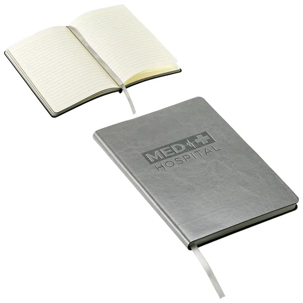 Medium Gray color option for Elite Softcover Fsc® Leatherette Journal