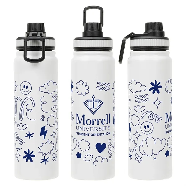 Medium White color option for Nomad 27 Oz Vacuum Insulated Stainless Steel Bottle