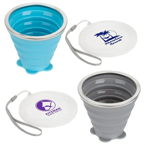Main photo of Groove 9 Oz Collapsible Silicone Cup With Lid