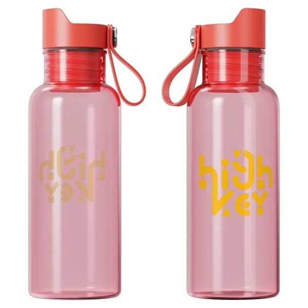 Translucent Red color option for Lagoon 20 Oz Rpet Bottle