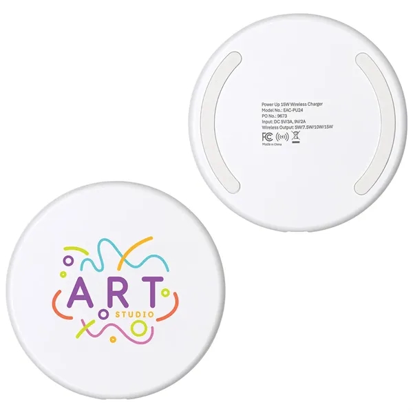 Medium White color option for Power Up 15 W Wireless Charger