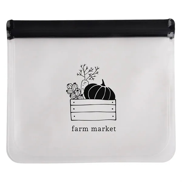 Medium Black color option for Sunflower Peva Zip Closure Utility Bag