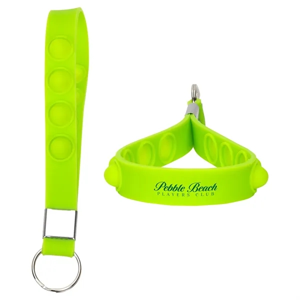 Light Green color option for Push Pop Stress Reliever Keychain