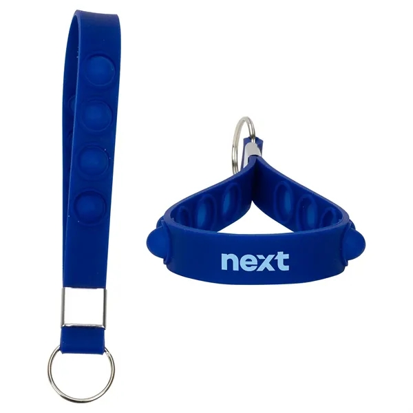 Medium Navy Blue color option for Push Pop Stress Reliever Keychain