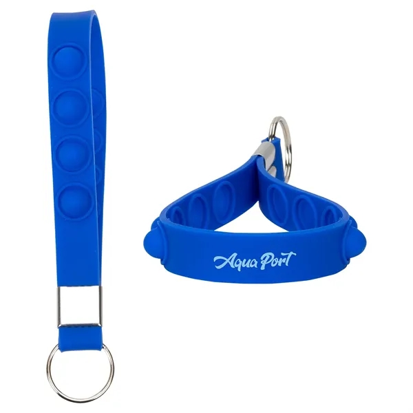 Medium Royal Blue color option for Push Pop Stress Reliever Keychain