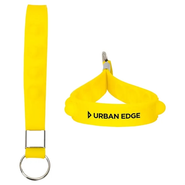 Medium Yellow color option for Push Pop Stress Reliever Keychain