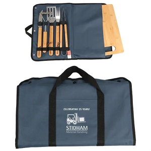 Photo of Firepit 5 Piece Bbq Set With Cutting Board & Carrying Case
