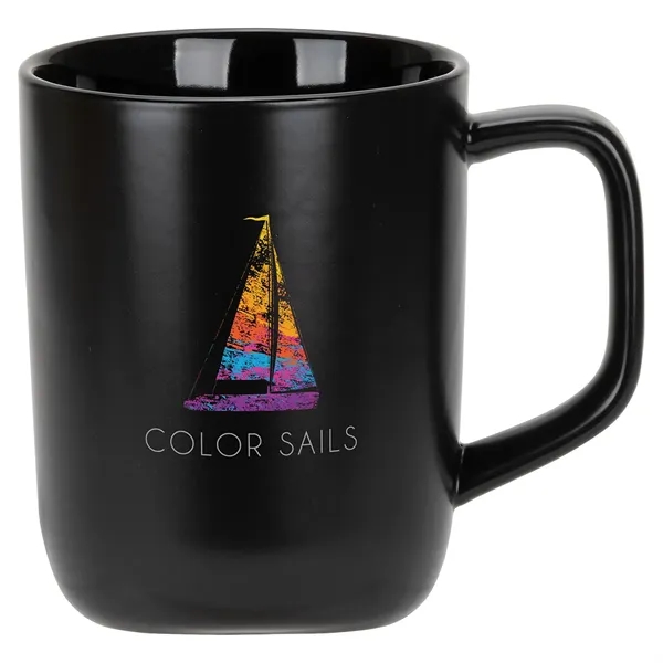 Medium Black color option for Marzano 18 Oz Recycled Ceramic Mug