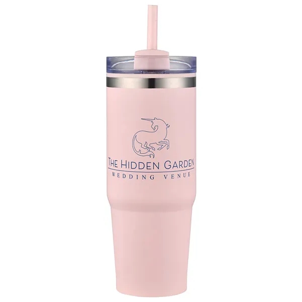 Medium Pink color option for Monza 30 Oz Stainless Steel/Polypropylene Tumbler