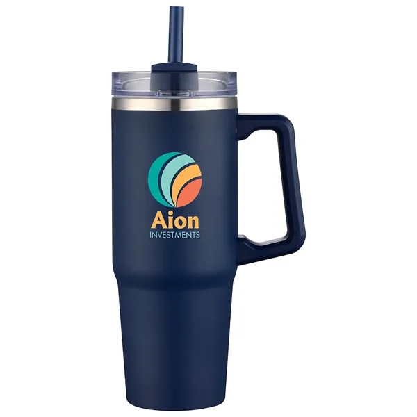 Medium Navy Blue color option for Milo 30 Oz Vacuum Insulated Stainless Steel Mug With Straw