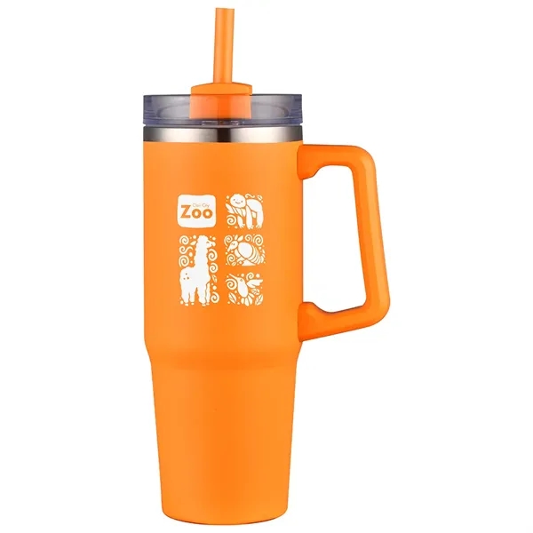 Medium Orange color option for Milo 30 Oz Vacuum Insulated Stainless Steel Mug With Straw