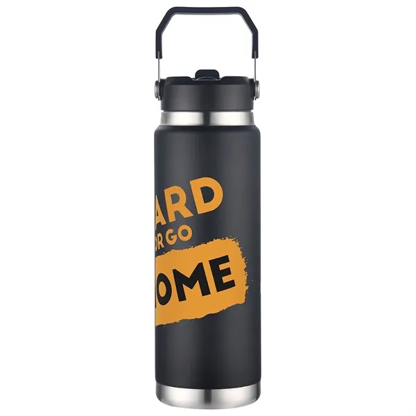 Medium Black color option for Senago 30 Oz Vacuum Insulated Stainless Steel Bottle With Bu