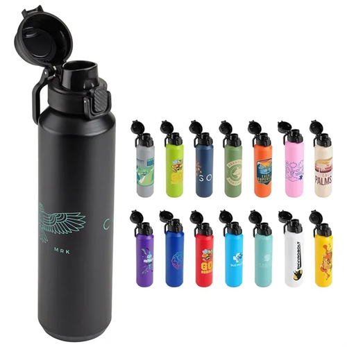 Main photo of Nexus 27 Oz Recycled Aluminum Bottle With Flip Top Lid And C