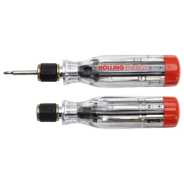 Red/Clear color option for Best Buddy Tools® 6 In 1 Quick Release Screwdriver