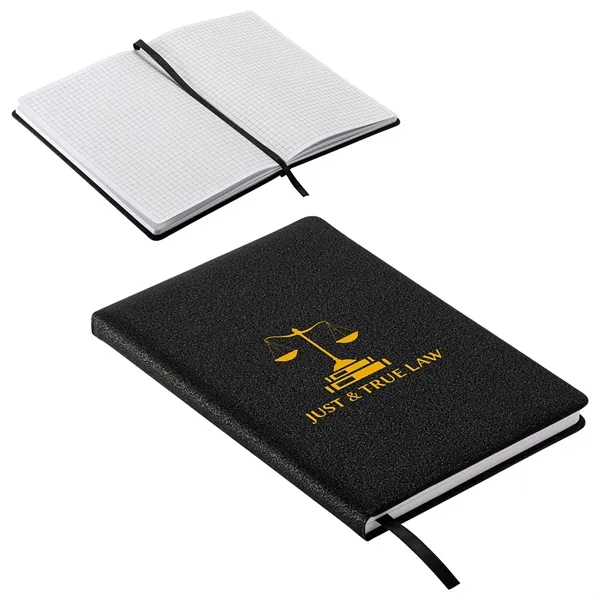 Medium Black color option for Draftsman Padded Hardcover Journal With Grid Lined Paper
