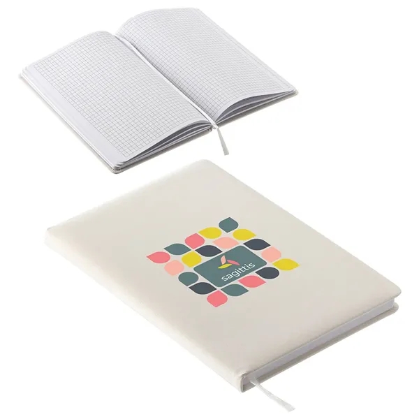 Medium White color option for Draftsman Padded Hardcover Journal With Grid Lined Paper