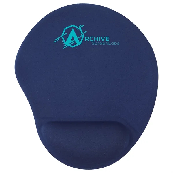 Medium Navy Blue color option for Wave Non Slip Mouse Pad With Gel Wrist Rest