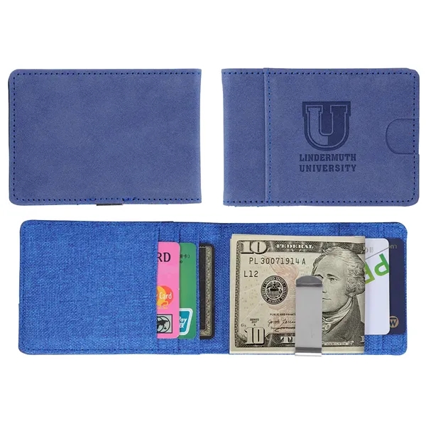 Medium Blue color option for Best Buddy Tools® Slim Wallet With Money Clip