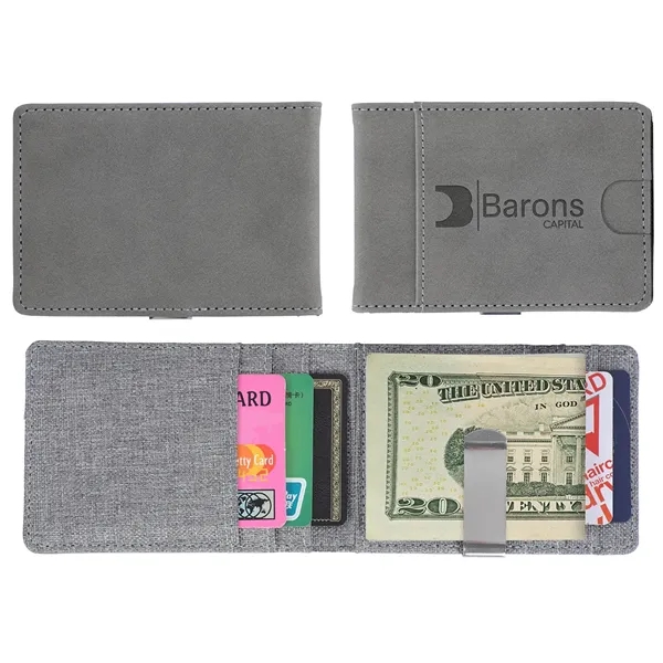 Medium Gray color option for Best Buddy Tools® Slim Wallet With Money Clip
