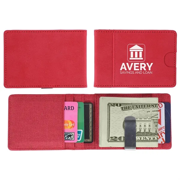 Medium Red color option for Best Buddy Tools® Slim Wallet With Money Clip