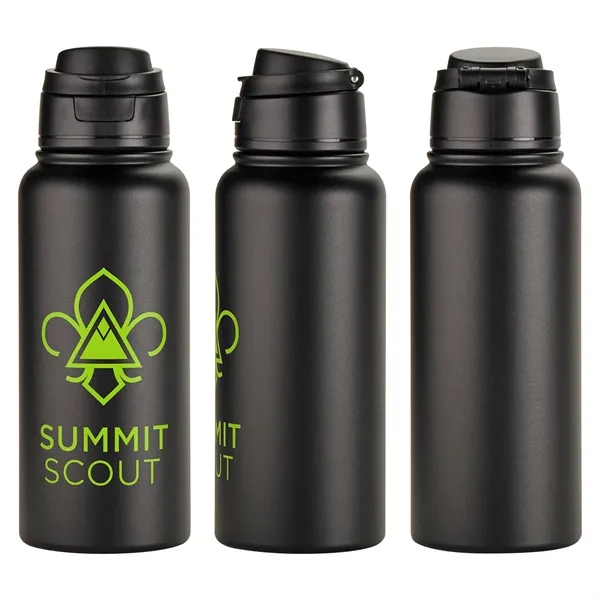 Medium Black color option for Cabrio 32 Oz Recycled Stainless Steel Vacuum Insulated Bottl