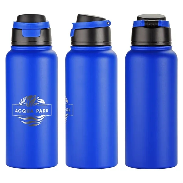 Medium Royal Blue color option for Cabrio 32 Oz Recycled Stainless Steel Vacuum Insulated Bottl