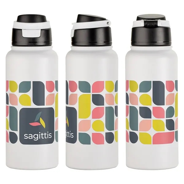Medium White color option for Cabrio 32 Oz Recycled Stainless Steel Vacuum Insulated Bottl