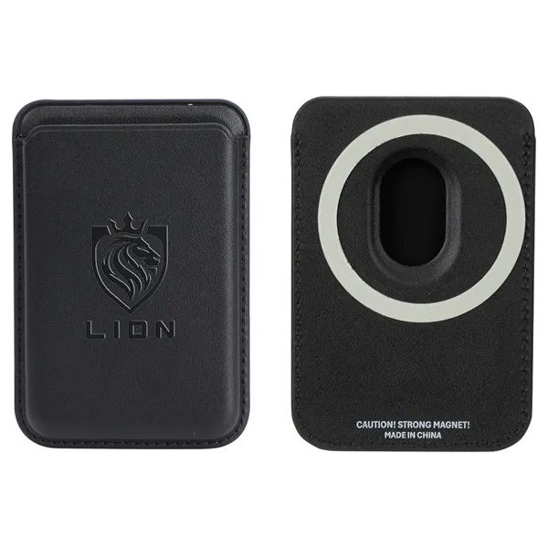 Medium Black color option for Avon 3 Card Phone Wallet With Magnetic Ring