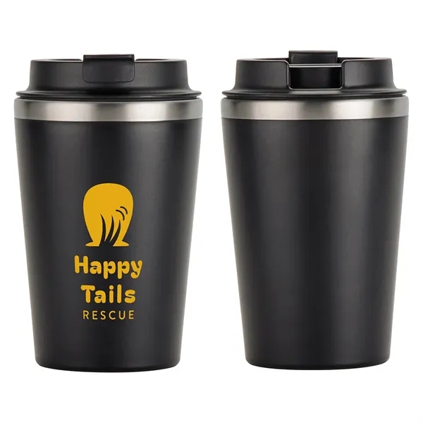 Medium Black color option for Paragon 12 Oz Recycled Polypropylene/Stainless Steel Tumbler