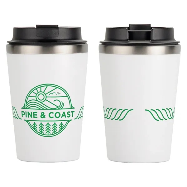 Medium White color option for Paragon 12 Oz Recycled Polypropylene/Stainless Steel Tumbler