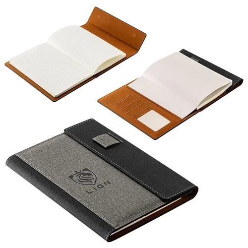 Photo of Folio Refillable Hardcover Journal With Card Pockets And Mag