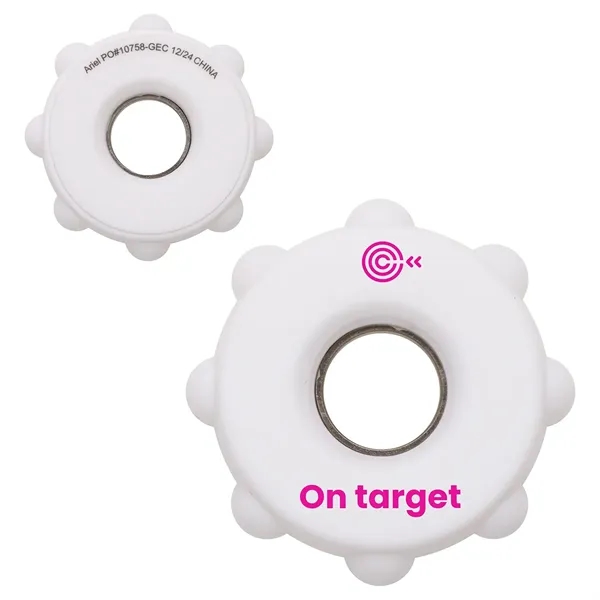 Medium White color option for Gear Push Pop Spinner