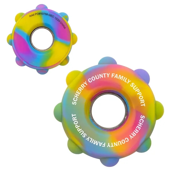 Rainbow color option for Gear Push Pop Spinner