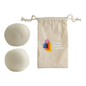 Photo of Toss N Dry 2 Piece Reusable Dryer Balls In Cotton Pouch