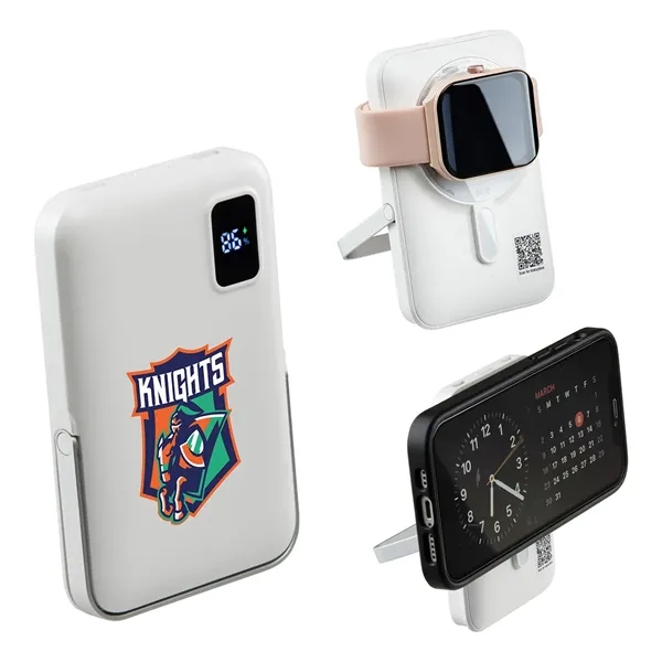 Medium White color option for Regal 10000m Ah 20 W Pd Power Bank W/15 W Magnetic Wireless Cha