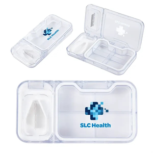 Photo of Cache 4 Compartment Pill Box With Tablet Cutter