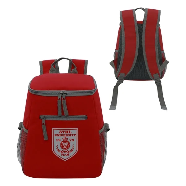 Medium Red color option for Cabana 20 Can Polyester Cooler Backpack