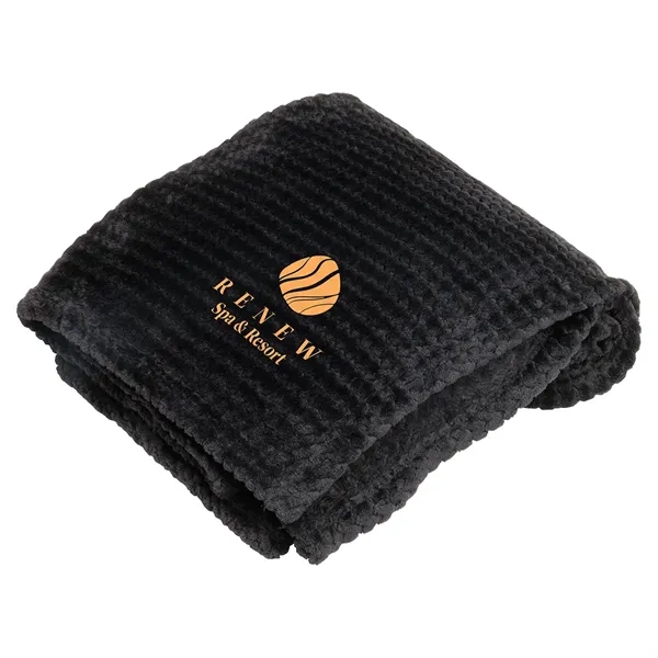 Medium Black color option for Snuggle Up Soft Textured Blanket