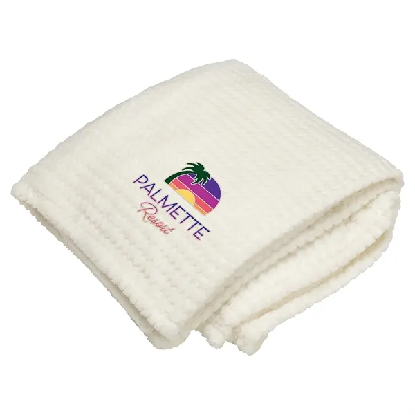 Medium Cream color option for Snuggle Up Soft Textured Blanket