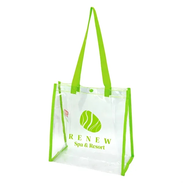 Medium Lime Green color option for Game Day Pvc Tote Bag